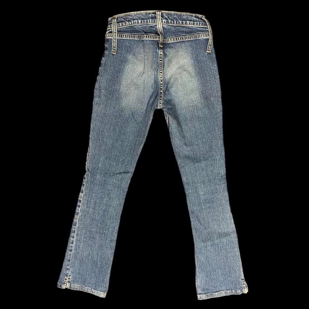 ABS Allen Schwartz Women's Boot Cut Jeans in Distressed Medium Blue